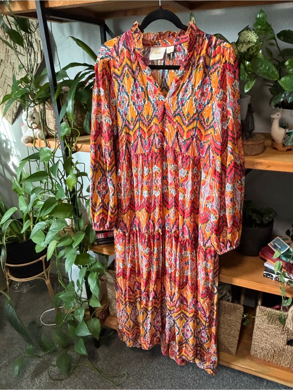 Anthropologie Maeve Tamarind Tiered Maxi Dress | Small - Picture 3 of 5